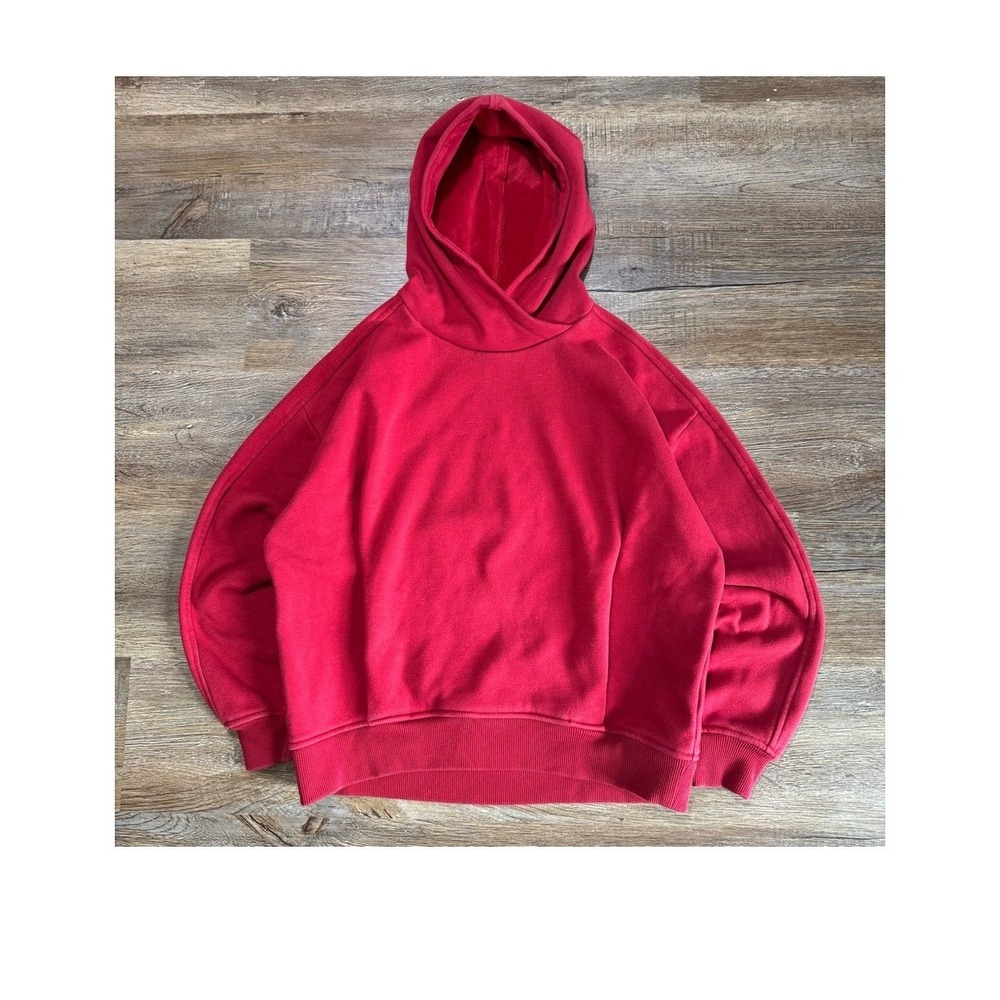 Women's Athleta Red Cotton Hoodie